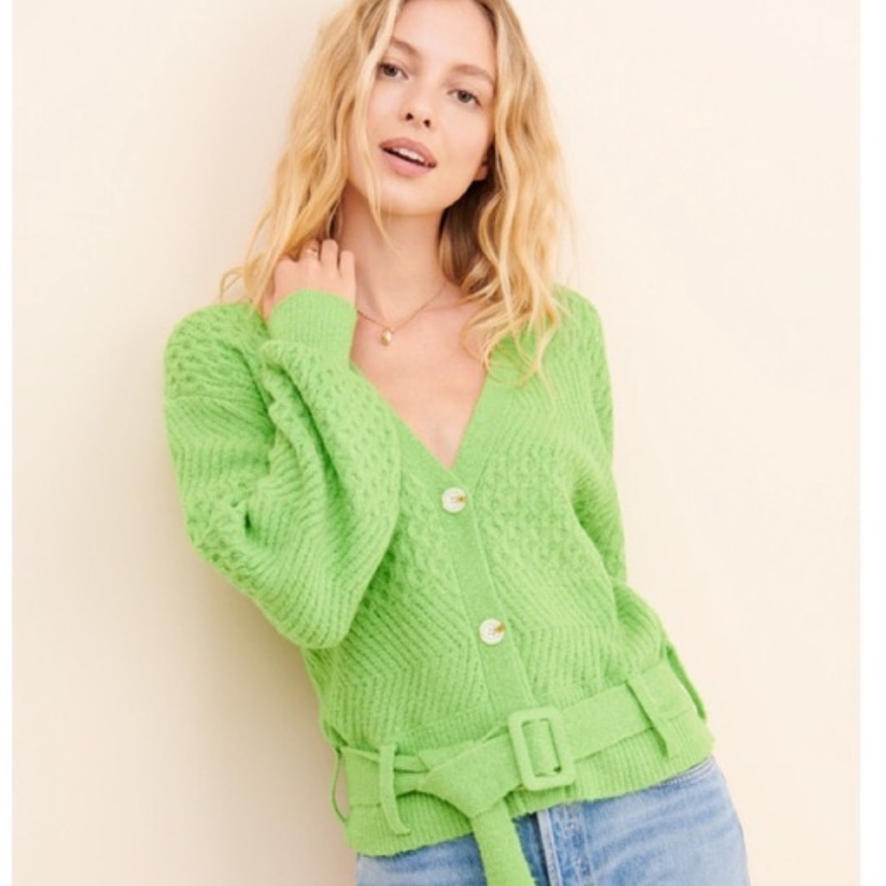 NWT J.o.a. Belted Knit Chunky Cardigan